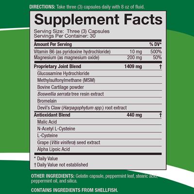 Fibro AMJ Day-Time Formula ingredients