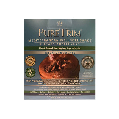 PureTrim Mediterranean Wellness Shakes chocolate flavor