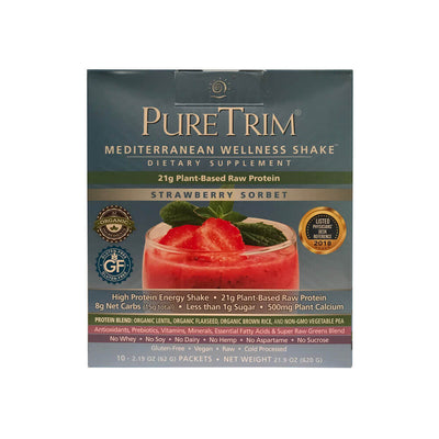 PureTrim Mediterranean Wellness Shakes strawberry